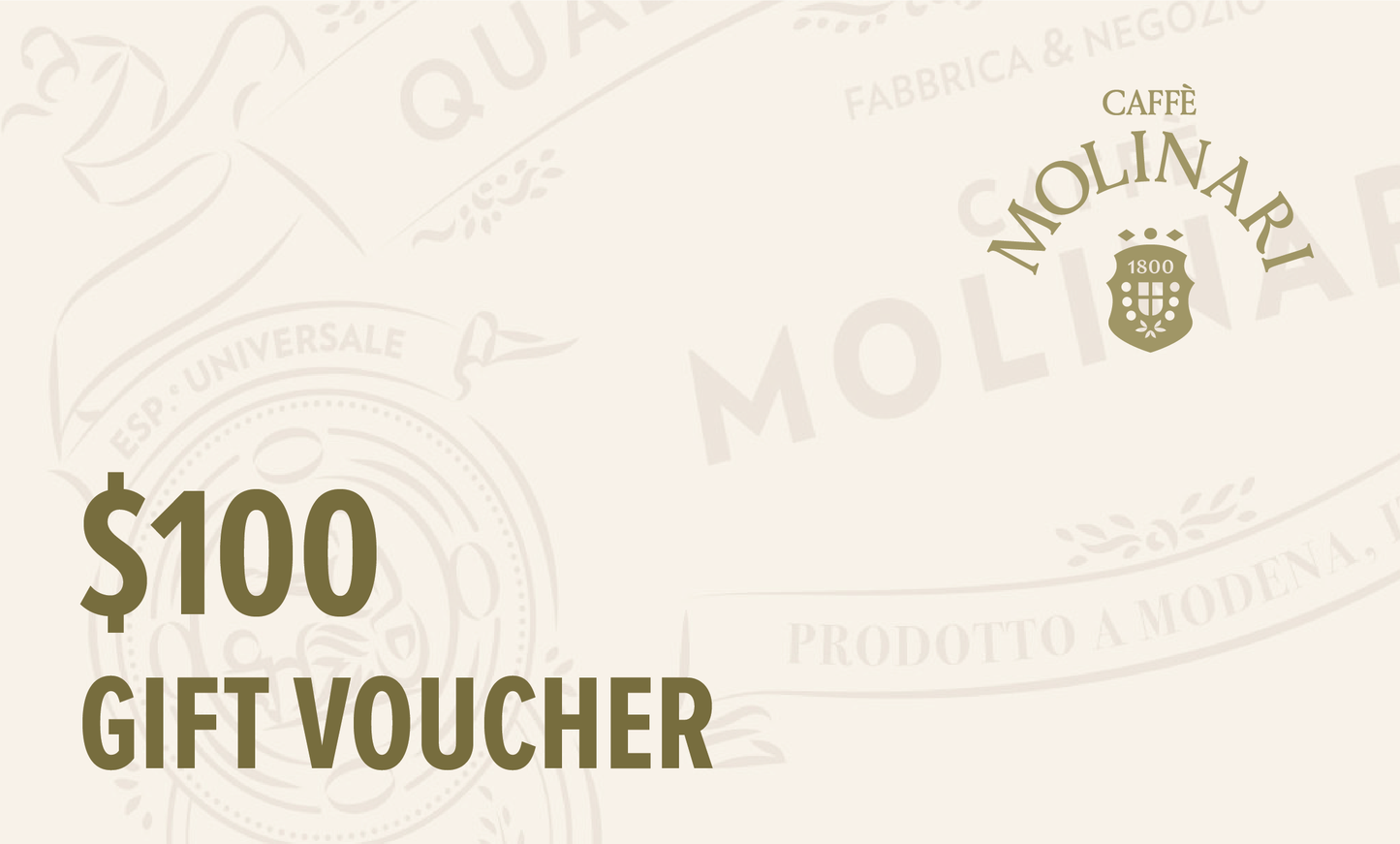 Gift voucher $100